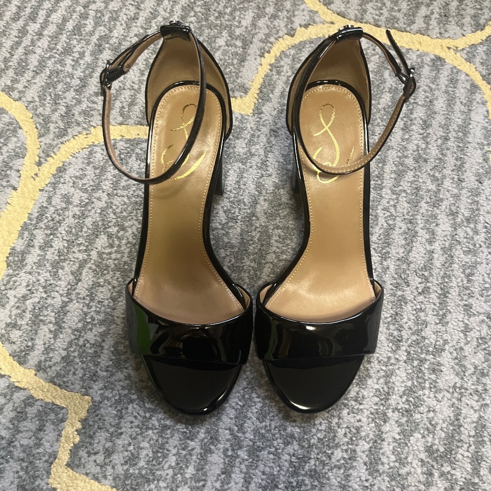 Sam Edelman Robyn black patent leather heels